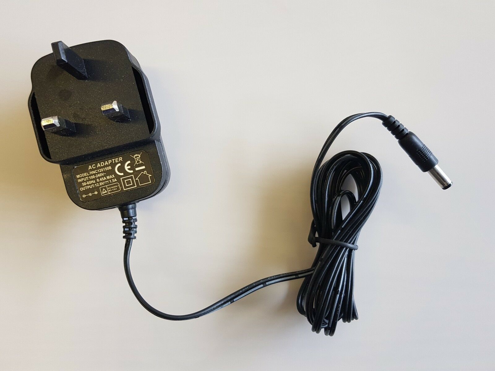 NEW HUONIU HNC120150B AC/DC POWER SUPPLY ADAPTER 12V 1.5A AC ADAPTER UK PLUG